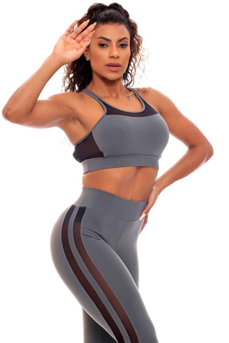 Garotafit - Conjunto Erevã Chumbo - FCS240C