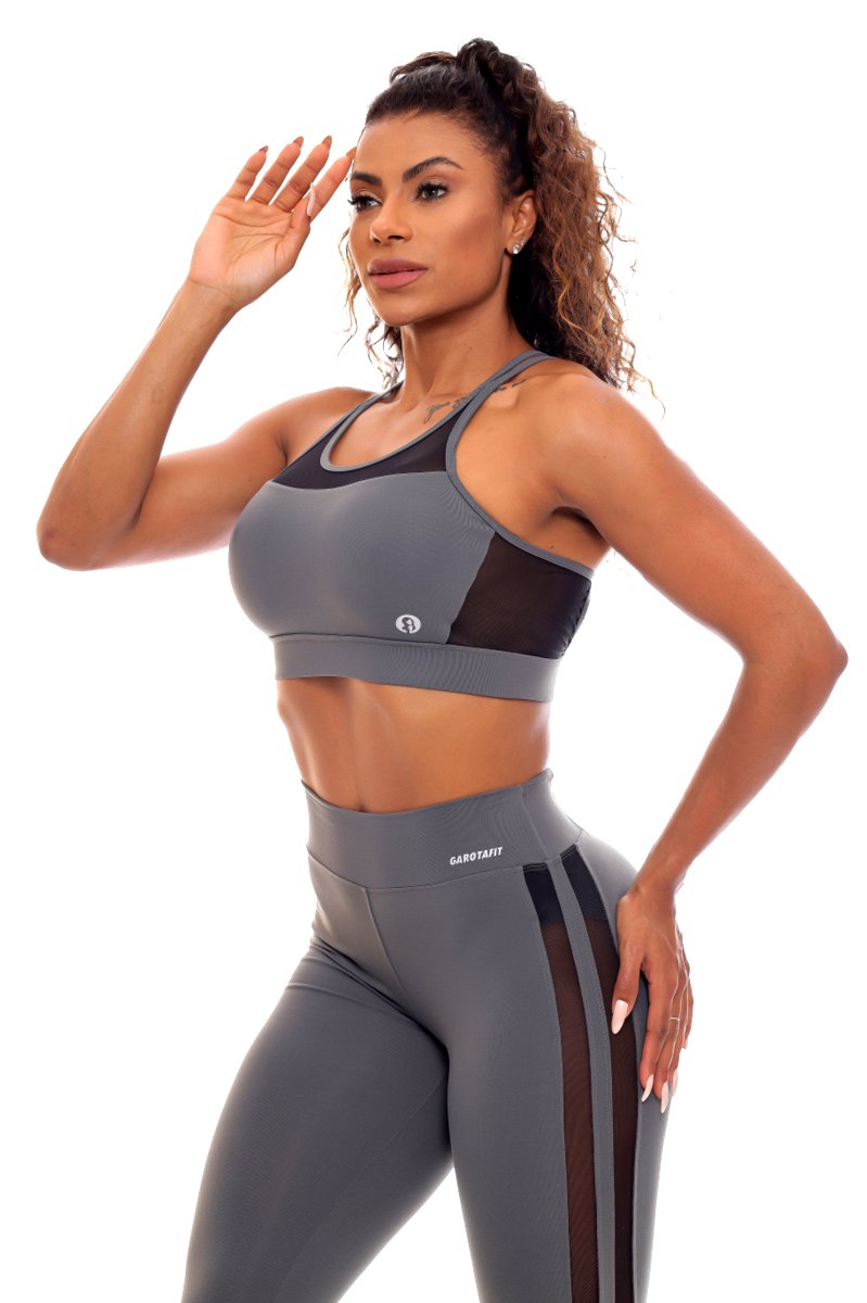 Garotafit - Conjunto Erevã Chumbo - FCS240C