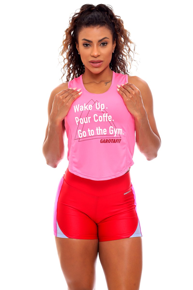 Garotafit - Clorita pink Tank Shirt - BL204DC