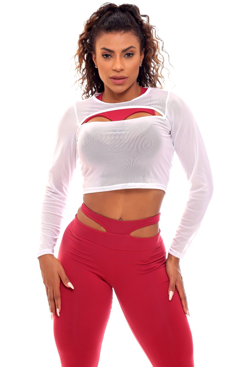 Garotafit - Blusa Granada Branca - BL202B