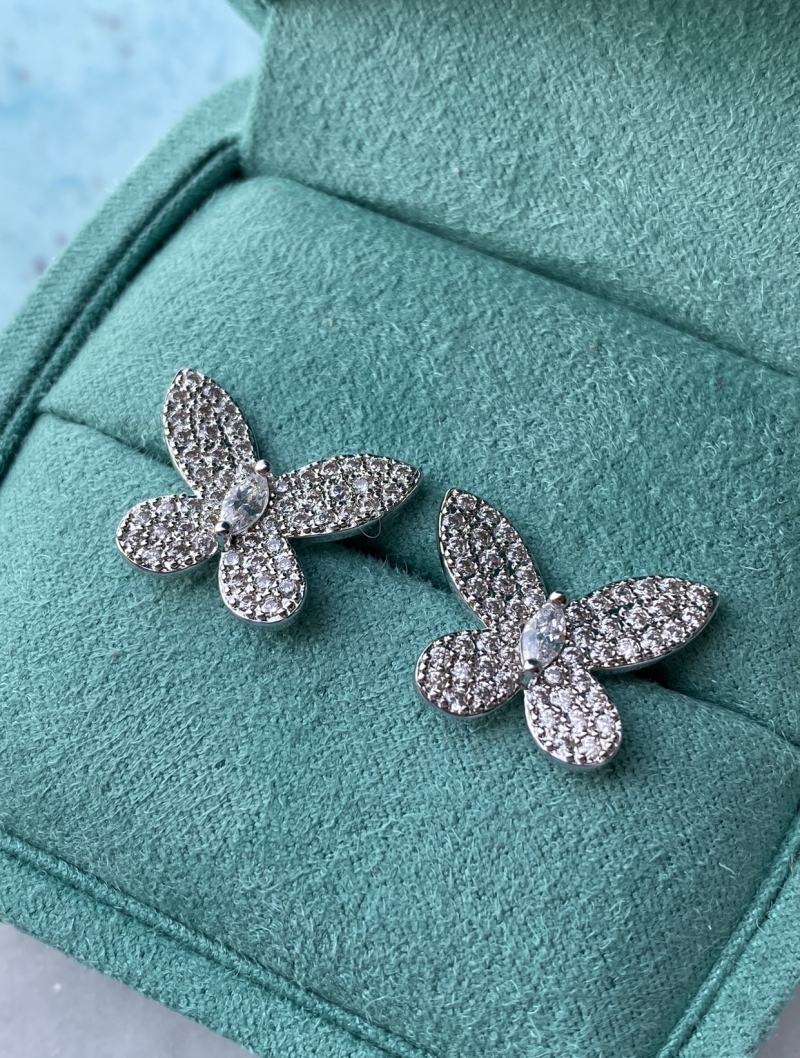 Mikabe - Crystal Studded Butterfly Earring - MK1241