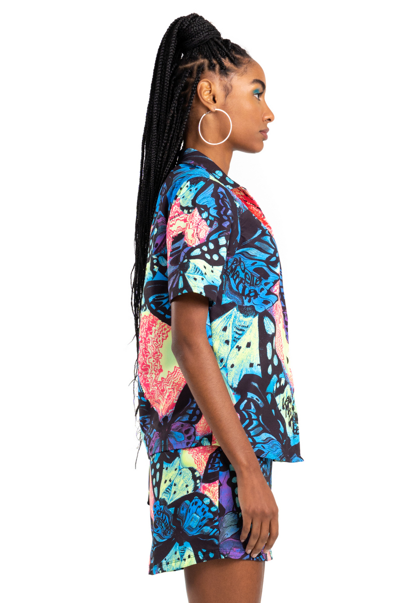 Labellamafia - Labellamafia Printed Trippin Shirt - 26205