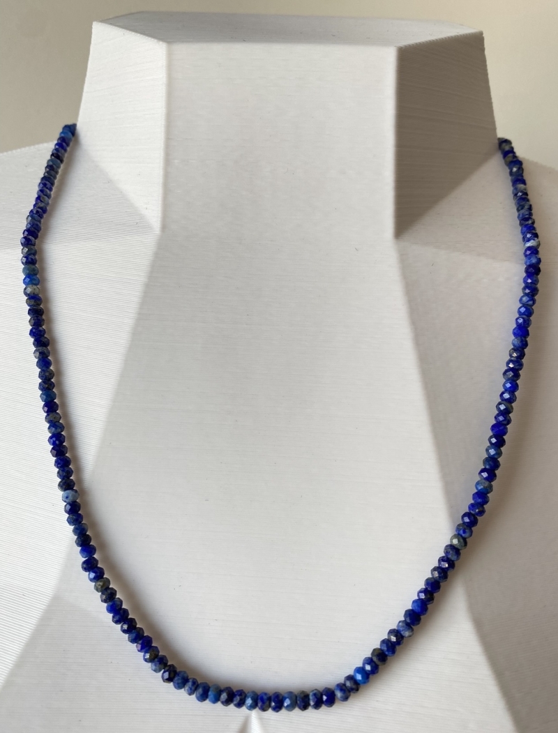 Mikabe - Necklace Lapis Lazuli Rondel - MK1279