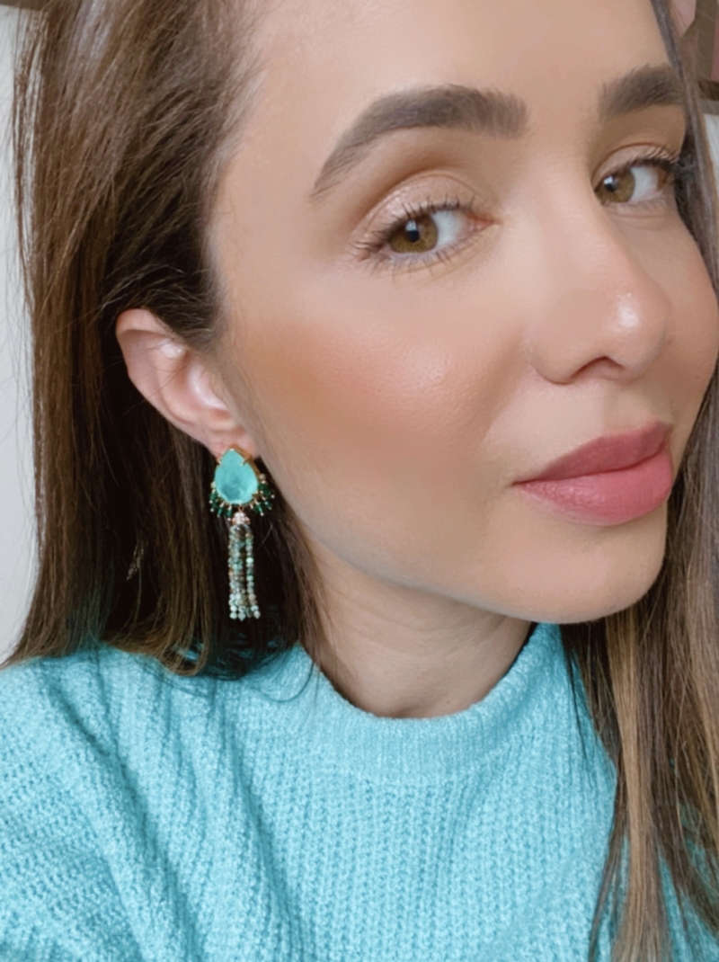 Mikabe - Earring Turquoise Rain and Tourmaline Fusion - MK1285