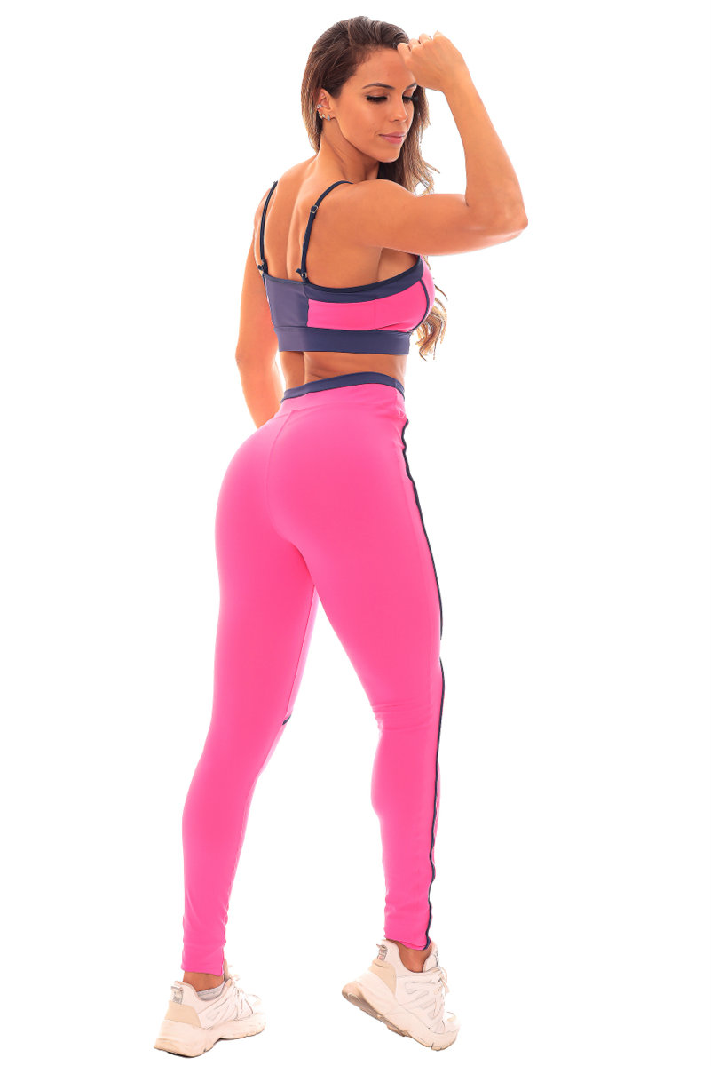 Garotafit - Conjunto Omã Rosa - FCS247D