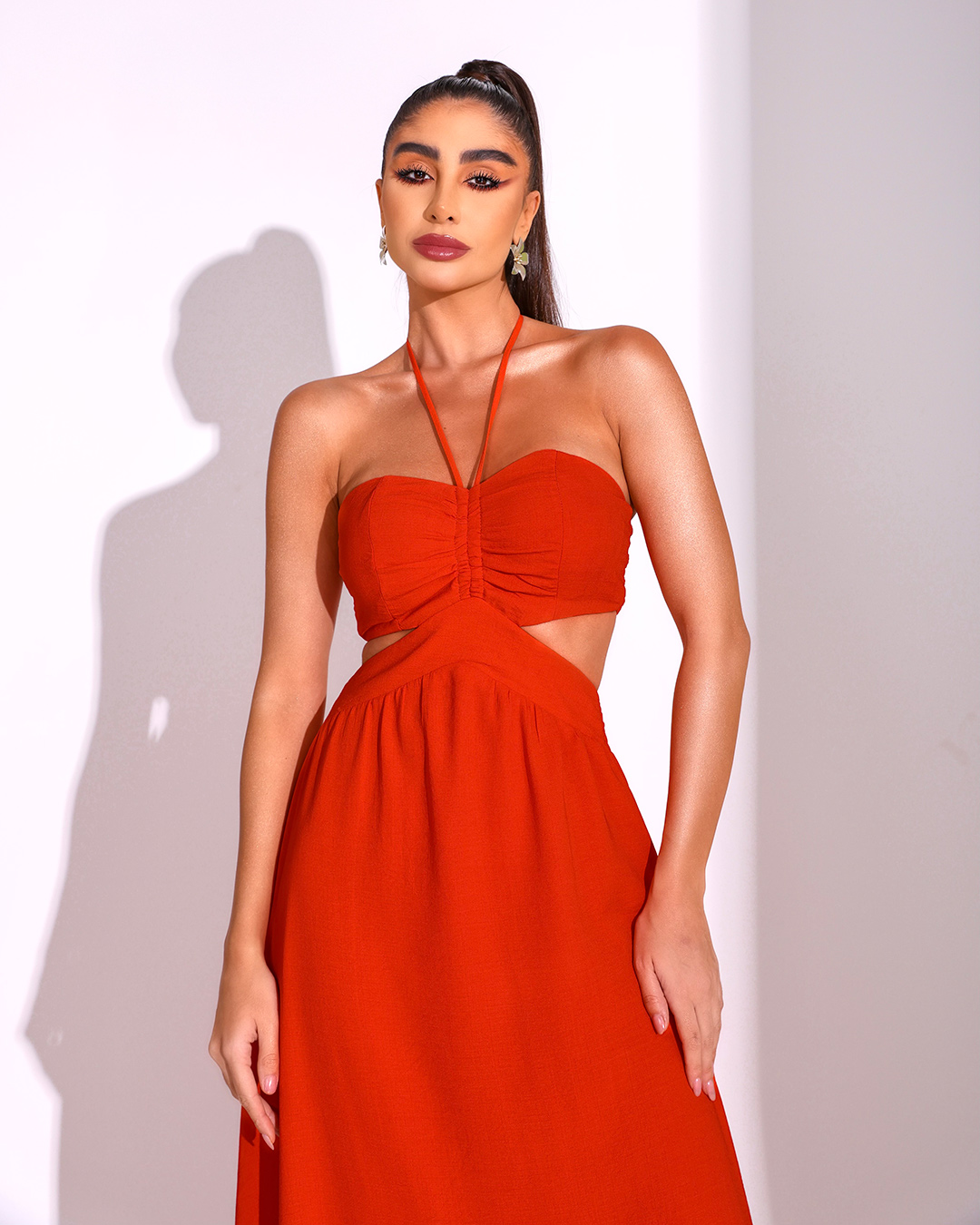 Dot Clothing - Vestido Dot Clothing Longo Tiras Vermelho - 1747VERM