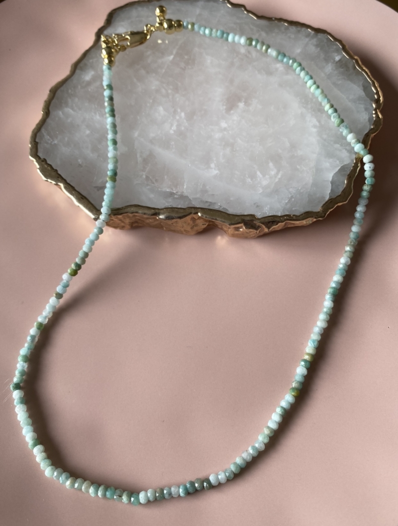 Mikabe - Amazonite Stone Necklace - MK1348