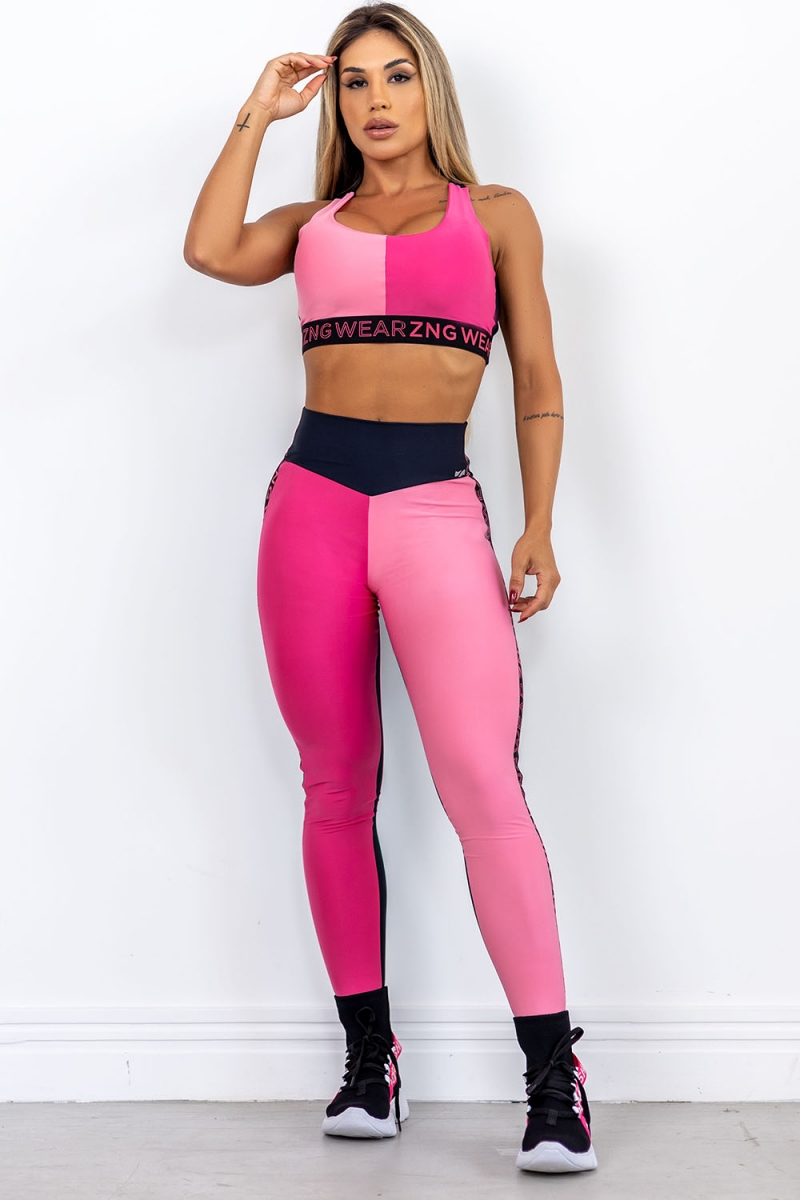 ZNG - CALÇA BICOLOR PINK - CIG594