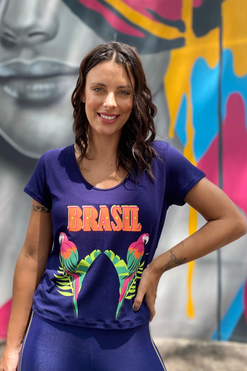 Trilha Verão - Blusa Cropped Mônica 01 - J0031 VISCO COPA