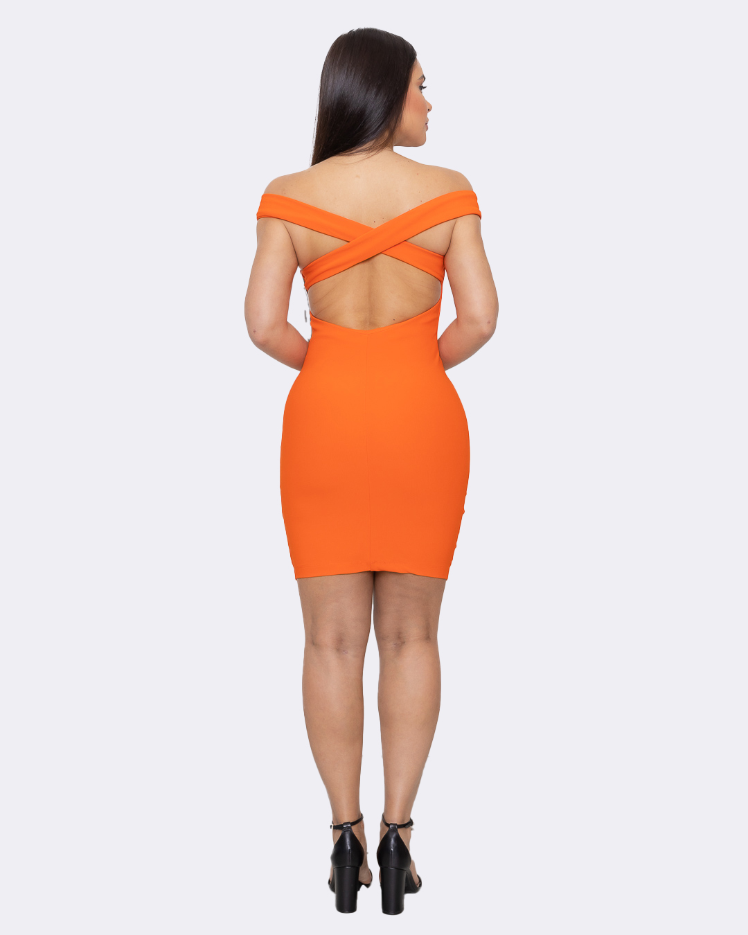 Limone - Dress Limone Justo Shoulder to Shoulder Orange - 03-3781LARAN
