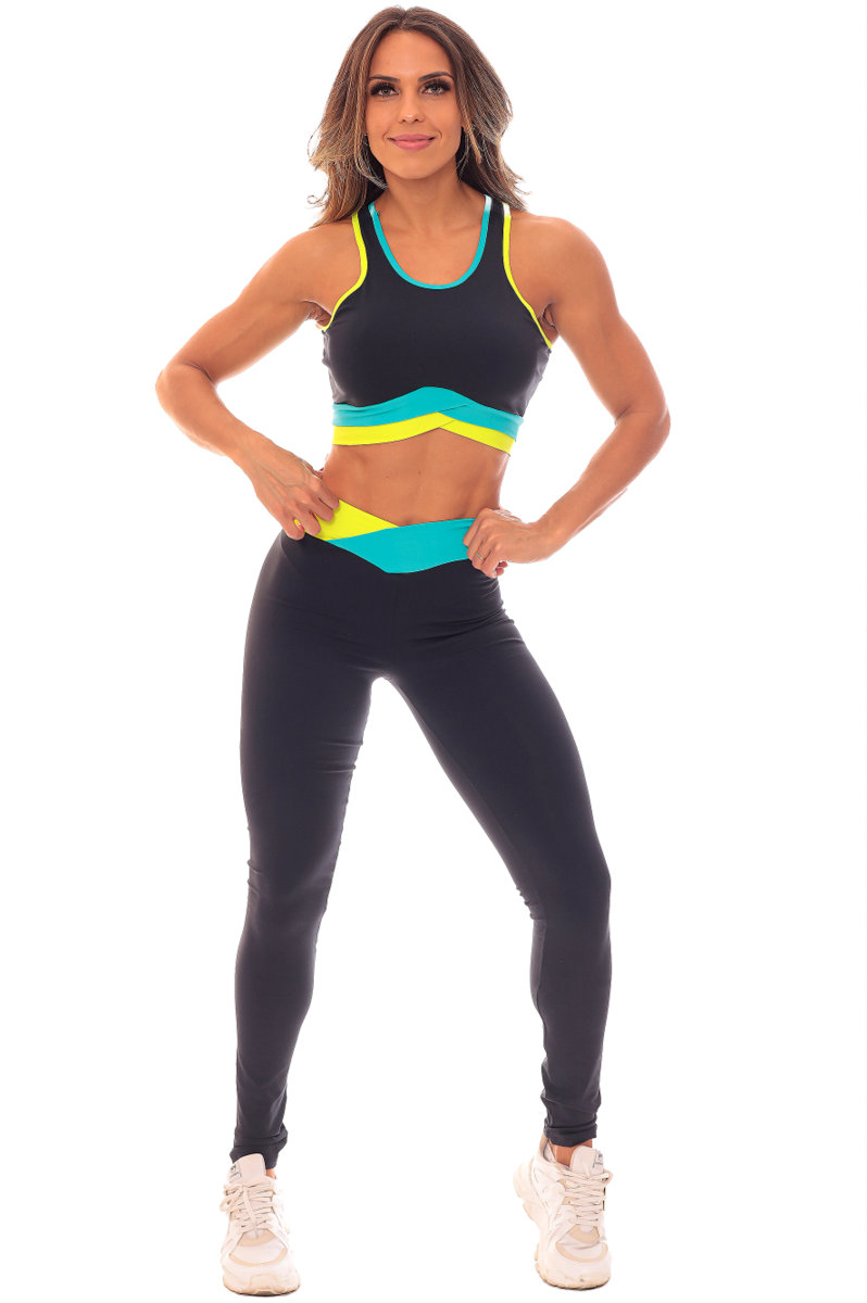 Garotafit - Conjunto Cuba Preto - FCS251A