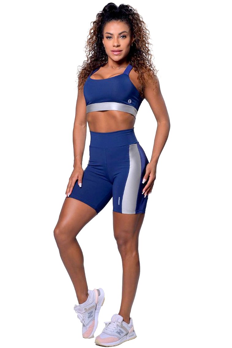 Garotafit - Conjunto Dinamarca Azul Marinho - SCJ51L