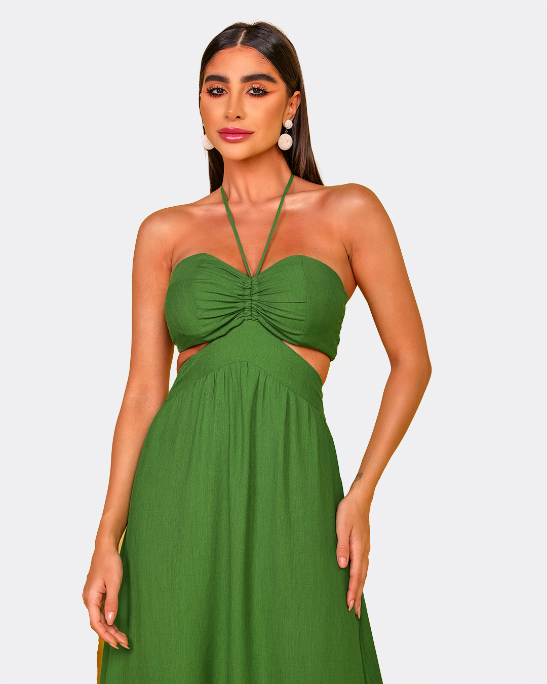 Dot Clothing - Vestido Dot Clothing Longo Tiras Verde - 1747VERD