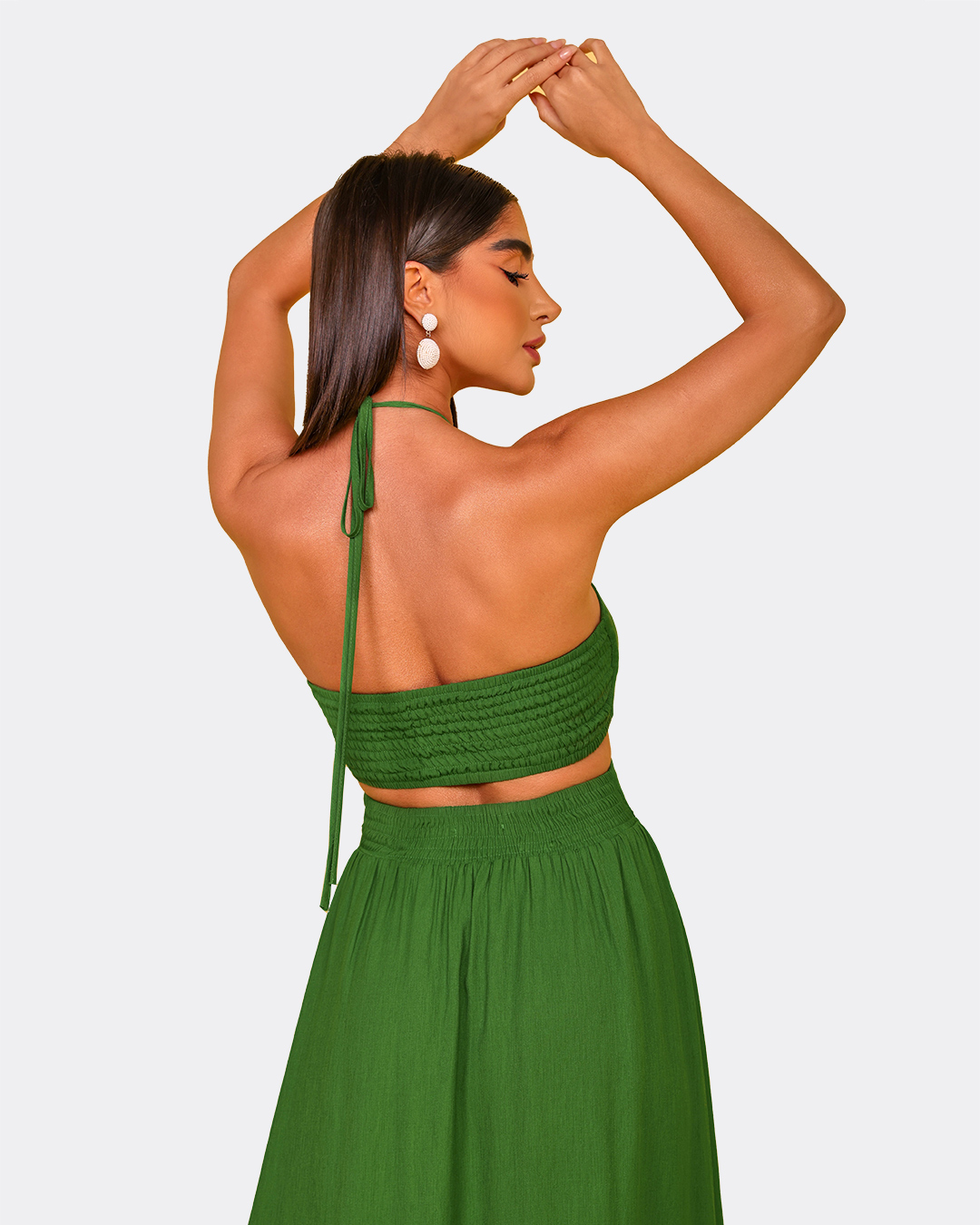 Dot Clothing - Vestido Dot Clothing Longo Tiras Verde - 1747VERD