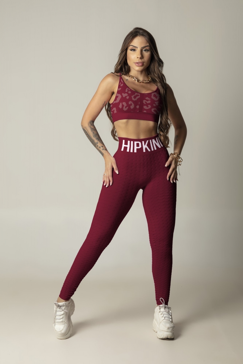 Hipkini - Top Game Fitness Seamless Vinho - 3339617