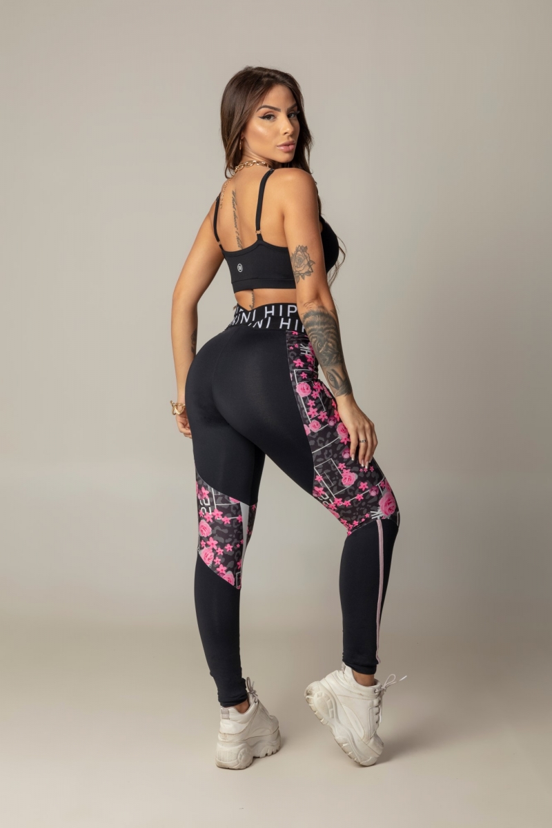 Hipkini - Top Game Fitness Black Floral - 3339644