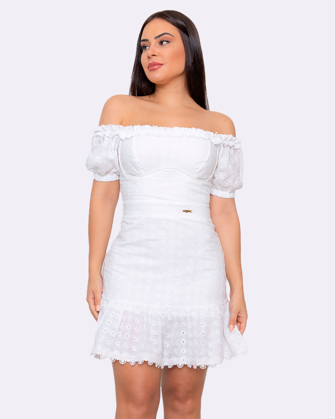 Oxigênio - Vestido Oxigênio Laise Offwhite - 2113185OFF