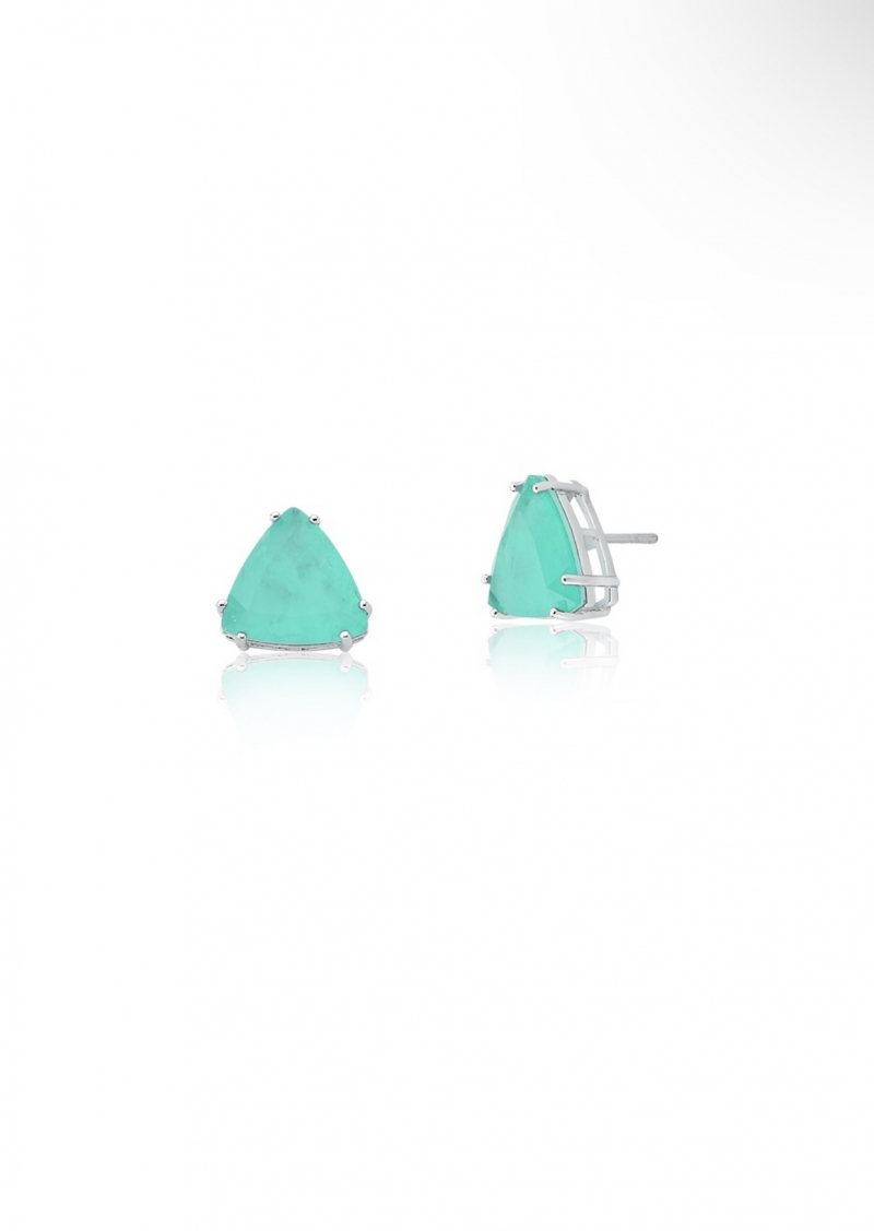 Mikabe - Earring Triangle Crystal Tourmaline Fusion - MK1399