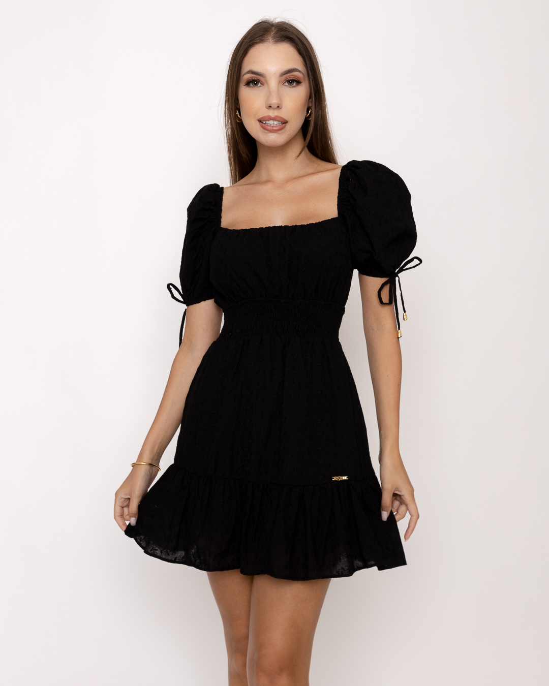 Oxigênio - Vestido Oxigênio Rodado Laise Preto - 21137170PRET