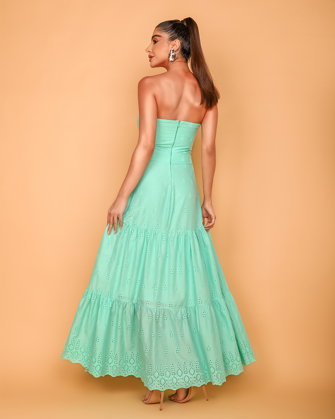 Dot Clothing - Vestido Dot Clothing Midi Tomara que Caia Verde - 1750VERDE