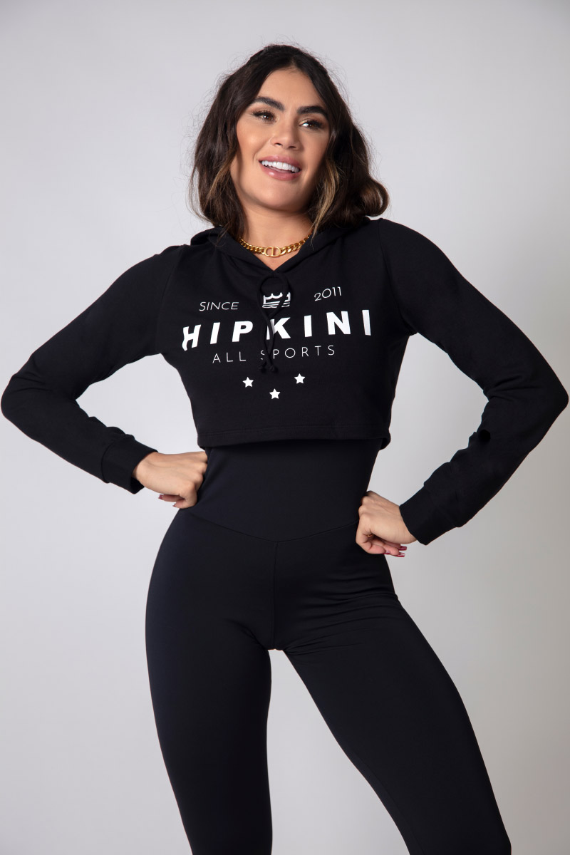 Hipkini - Shirt Luxury Fitness in Black Blouse - 3339708