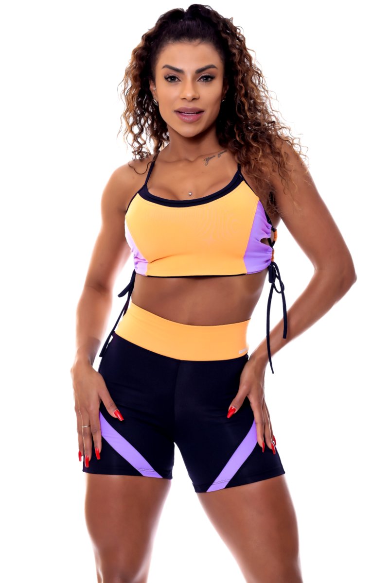 Garotafit - Conjunto Estocolmo Laranja - SCJ57O