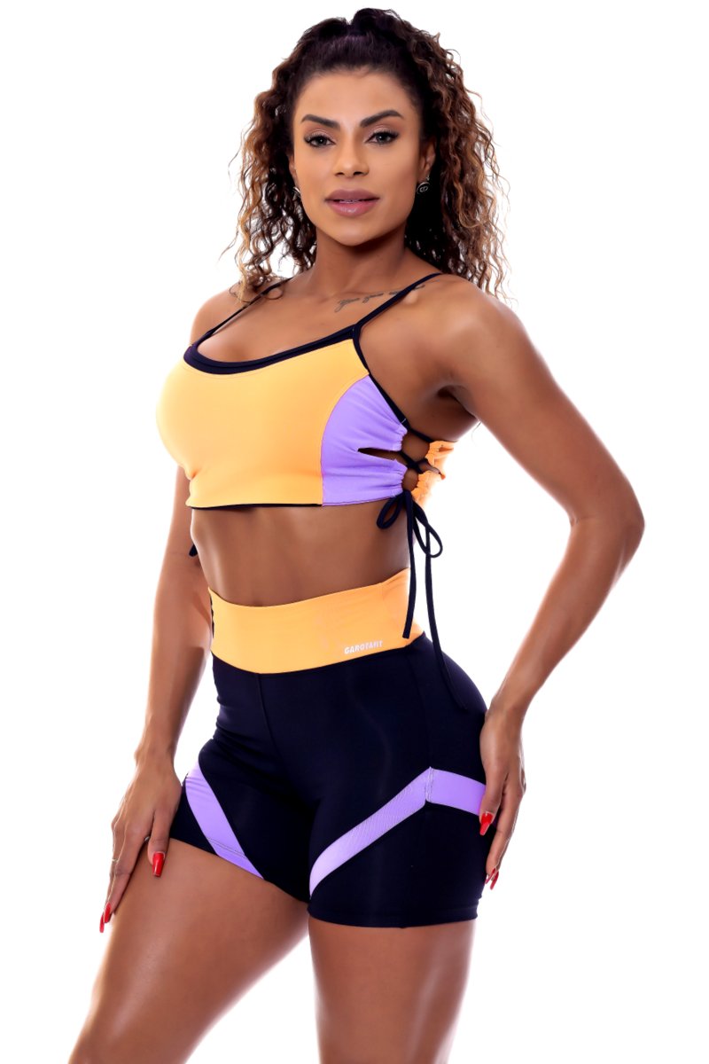 Garotafit - Conjunto Estocolmo Laranja - SCJ57O