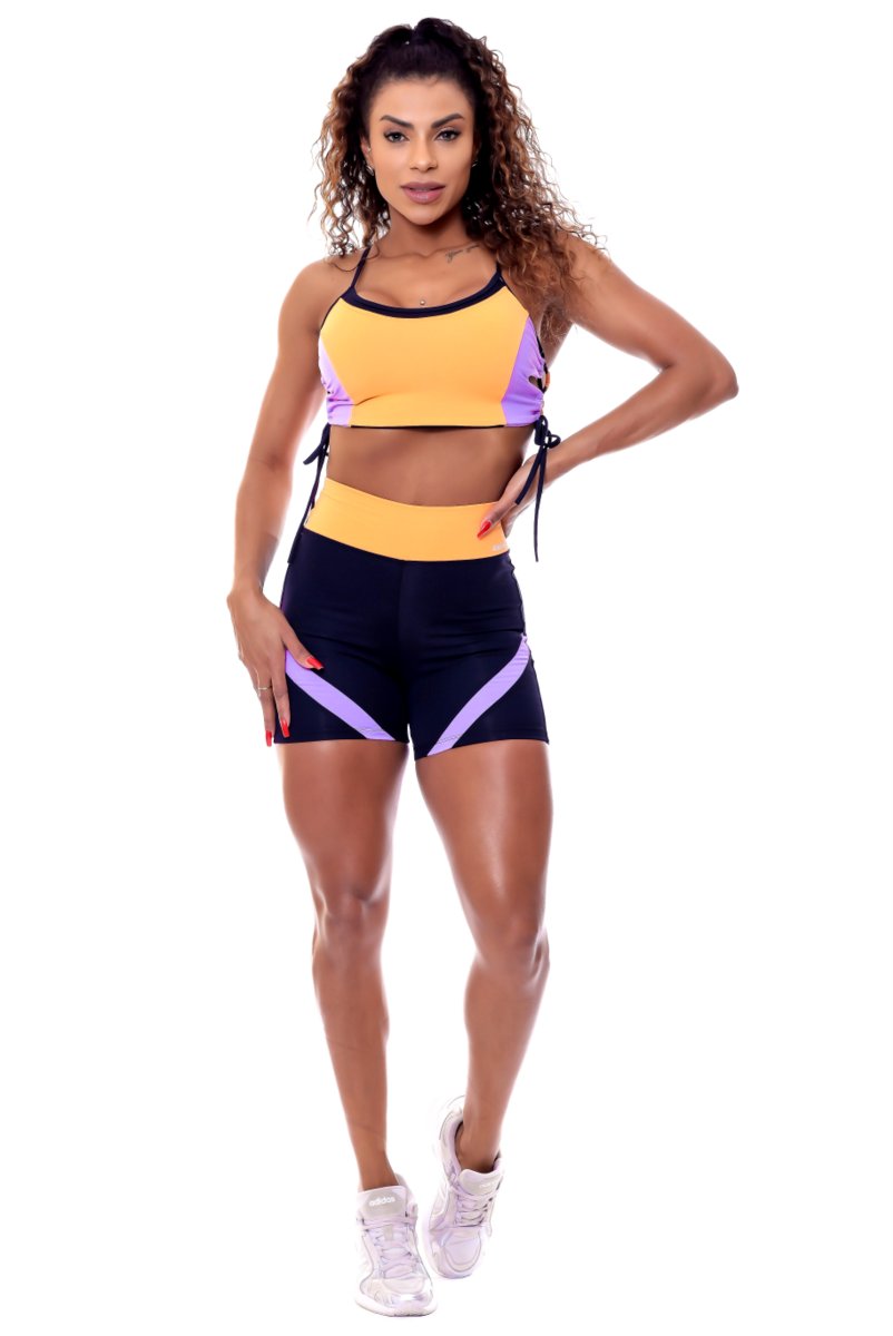 Garotafit - Conjunto Estocolmo Laranja - SCJ57O