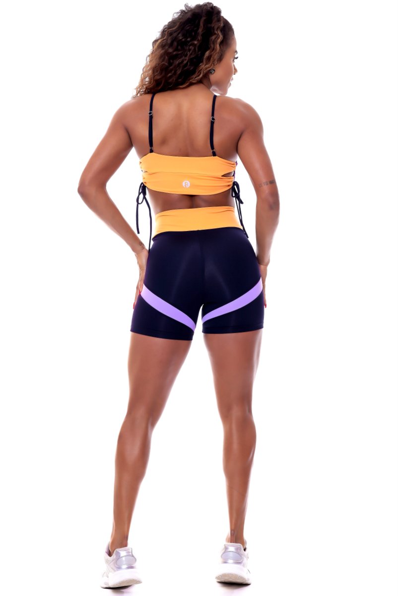 Garotafit - Conjunto Estocolmo Laranja - SCJ57O