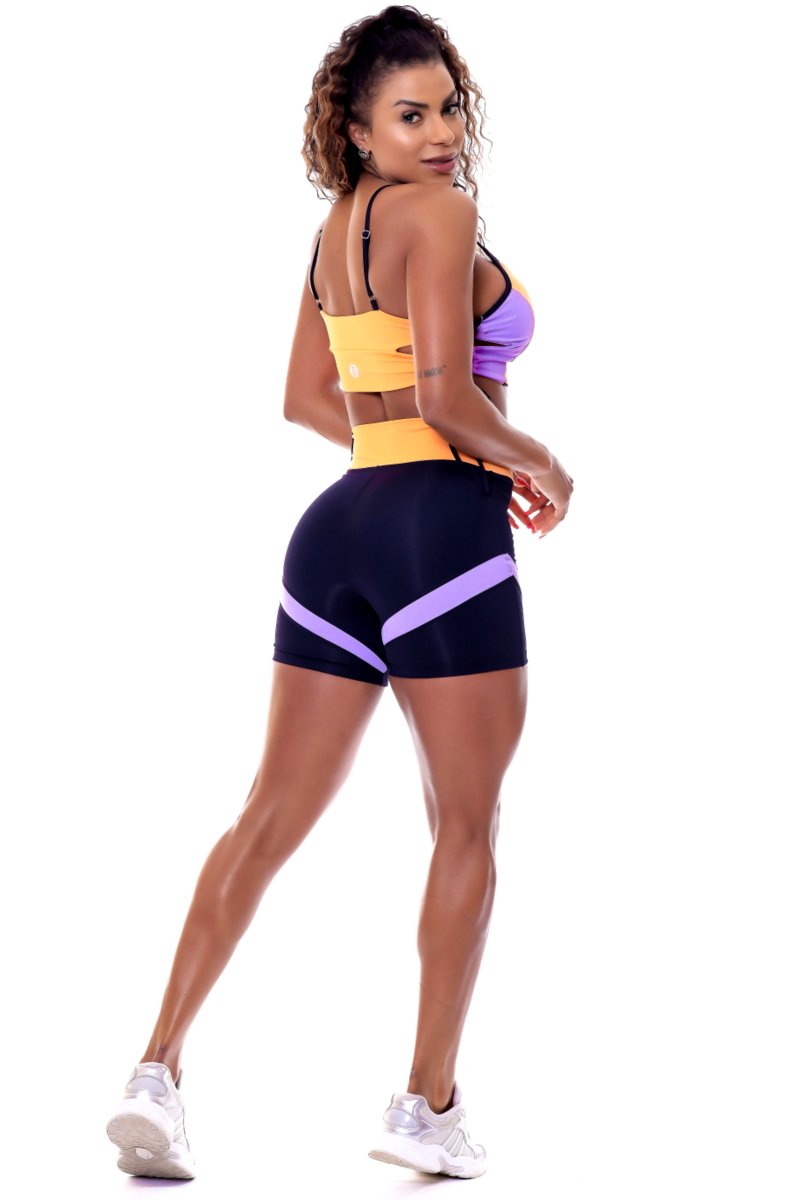 Garotafit - Conjunto Estocolmo Laranja - SCJ57O