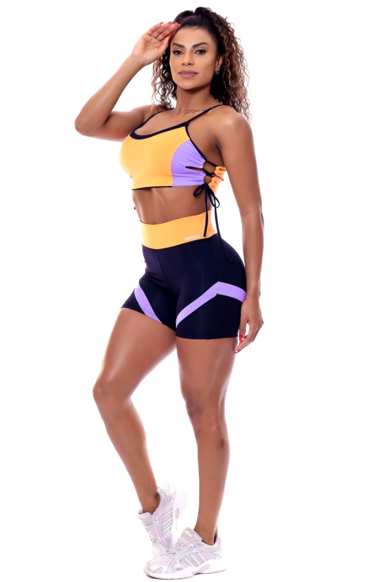 Garotafit - Conjunto Estocolmo Laranja - SCJ57O