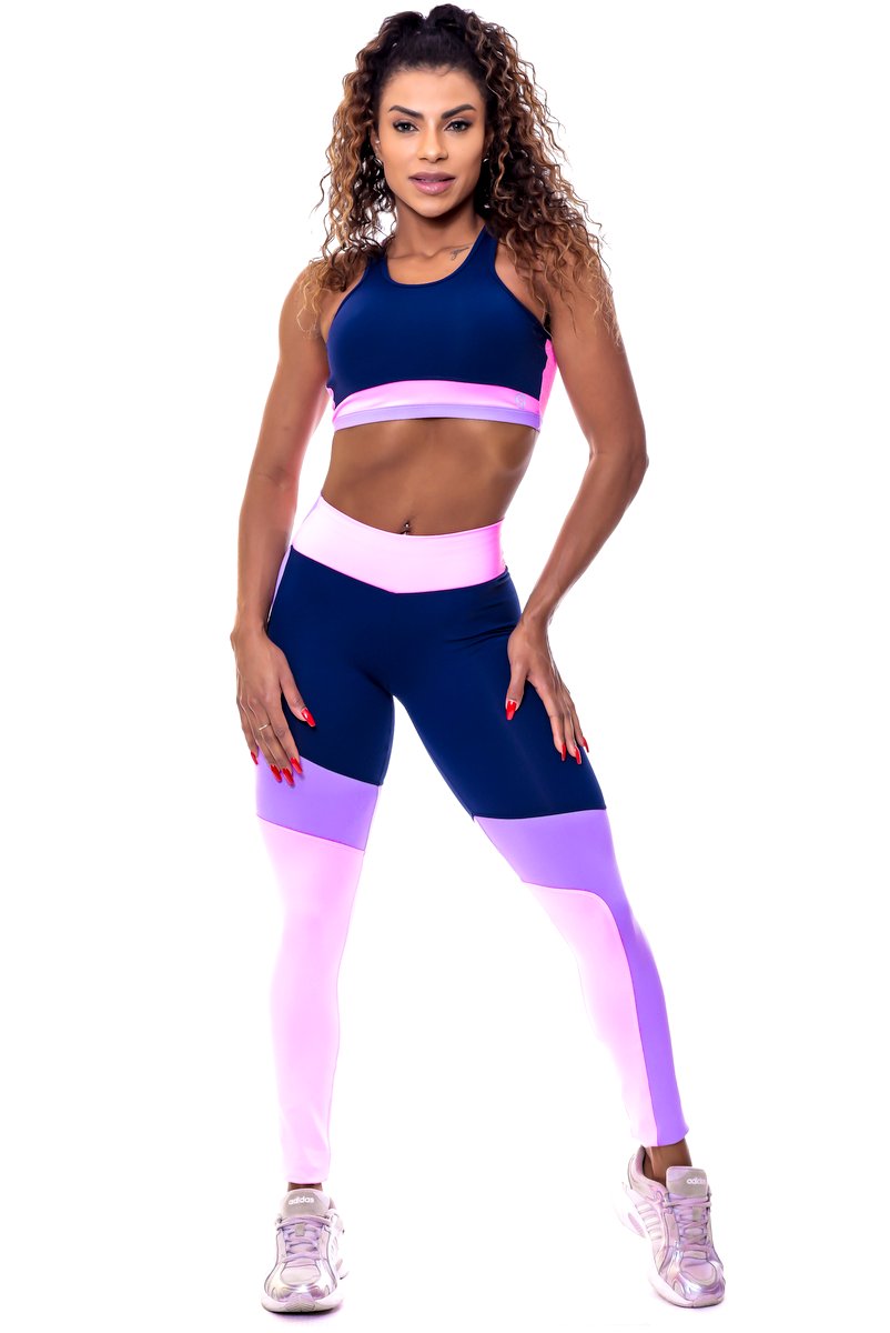 Garotafit - Conjunto Serra Leoa Rosa - FCS270D