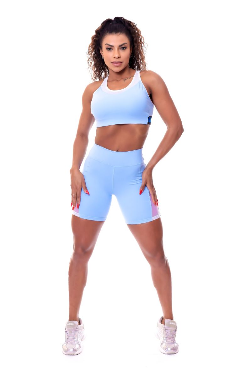 Garotafit - Conjunto Sri Azul Bebe - SCJ56LI