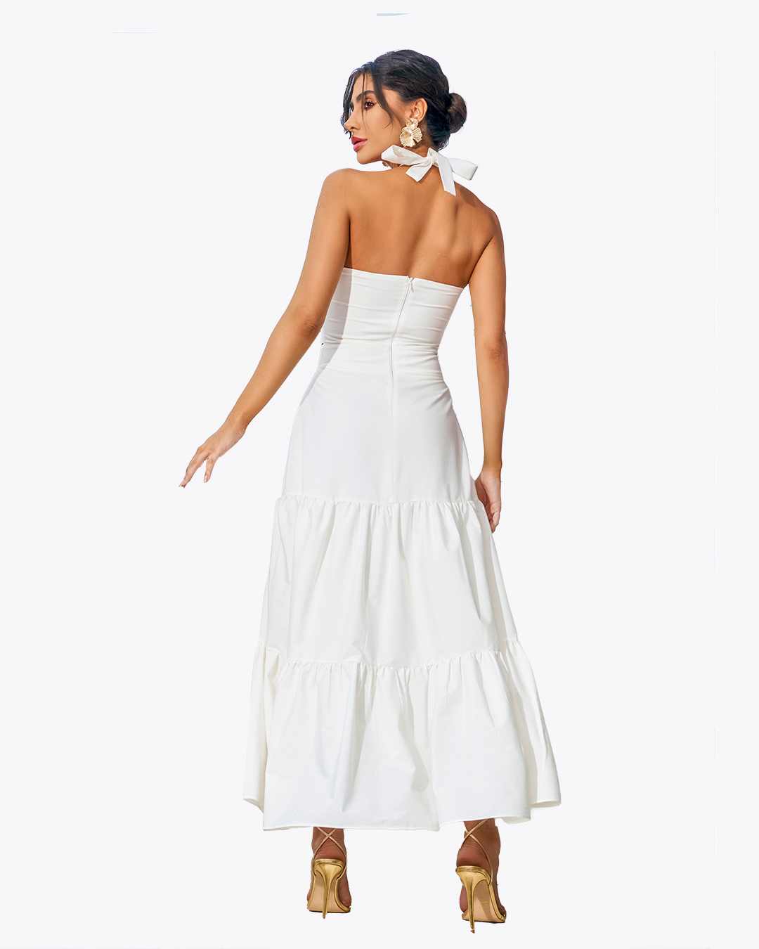 Dot Clothing - Dress Dot Clothing Midi White - 1458OFF