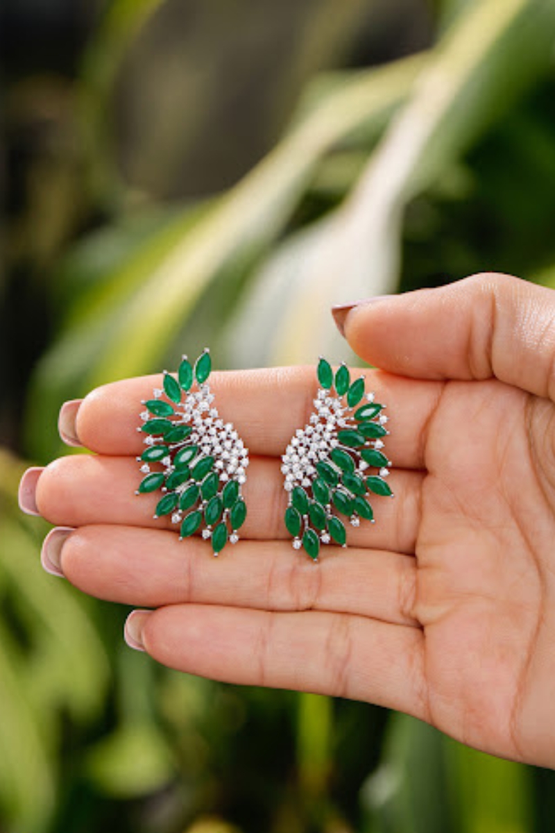 Ara Valentim - Earcuff Emerald Fusion - 