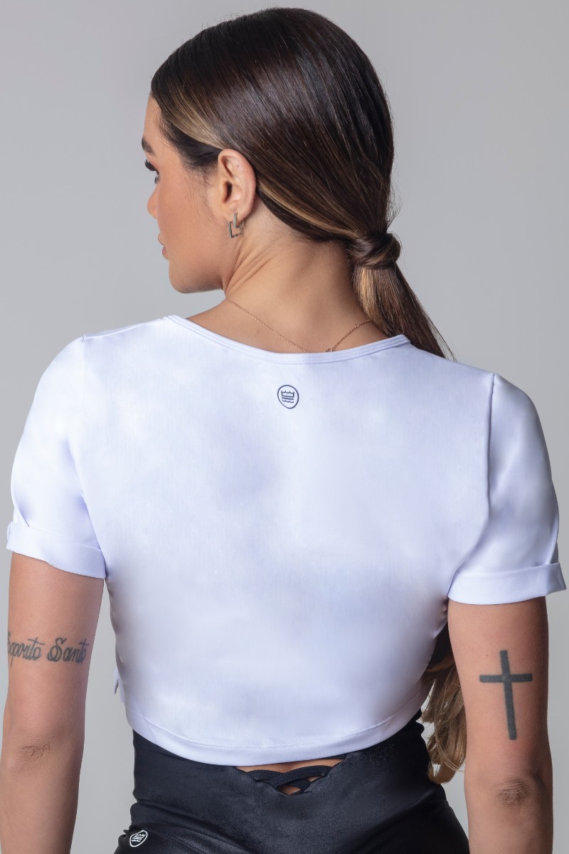 Hipkini - Shirt Blogger Fitness White With Silk - 3339757