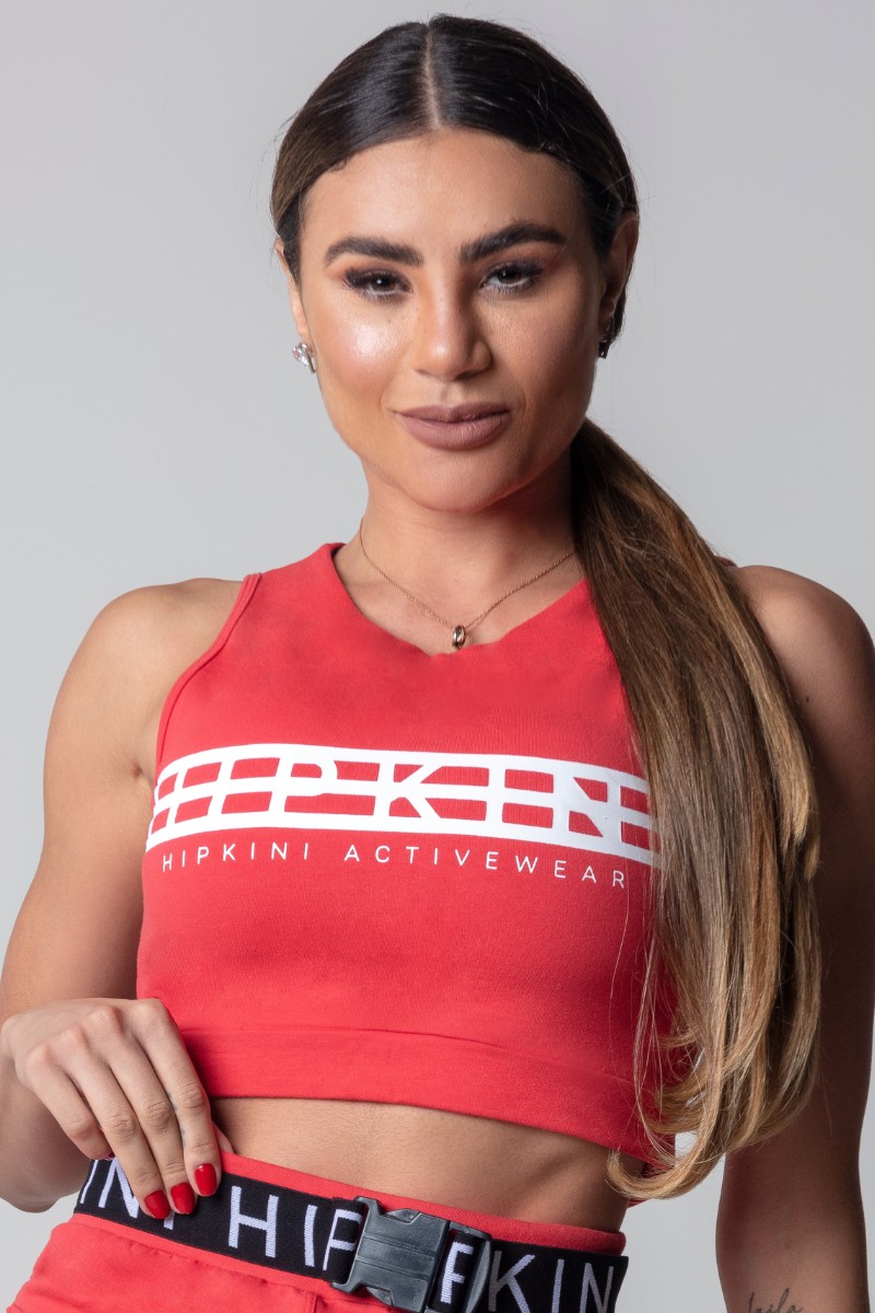 Hipkini - Top Blogger Fitness Blouse Red - 3339733