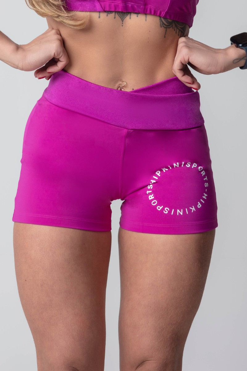 Hipkini - Blogger Fitness Grape Shorts with Silk - 3339751