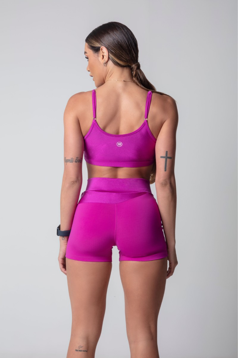 Hipkini - Shorts Blogger Fitness Uva com Silk - 3339751