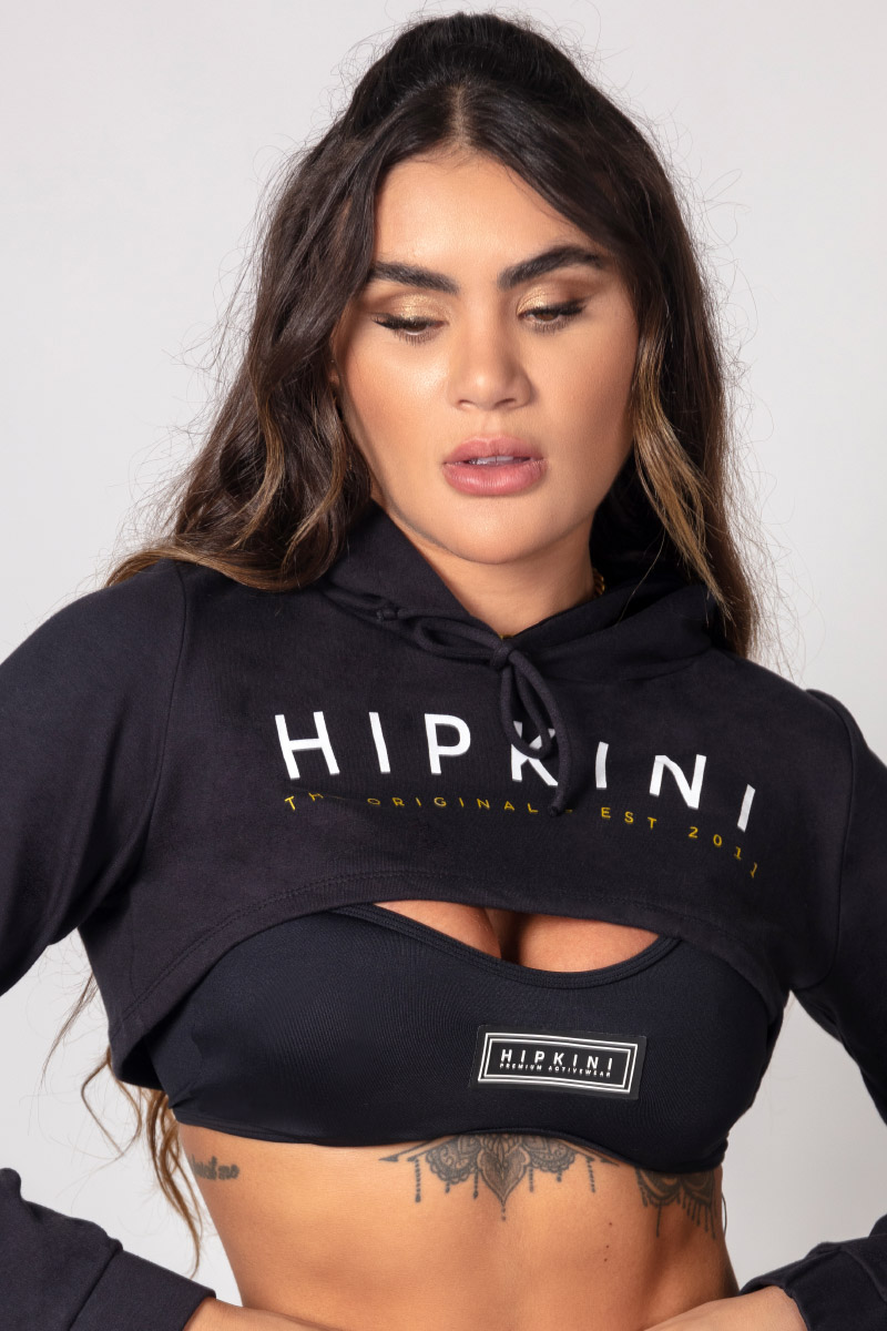 Hipkini - Blusa Pov: Gym Summer de Moletom Preta - 3339741