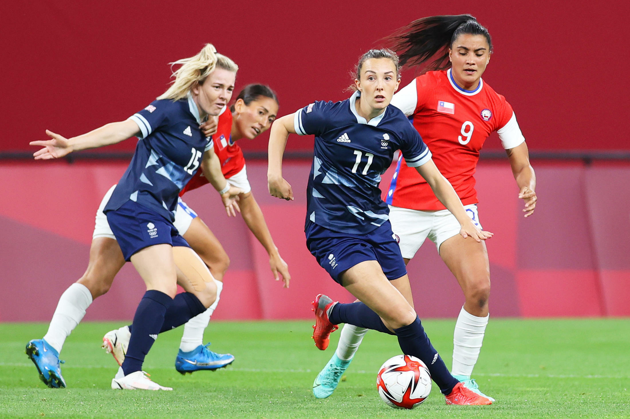 東京オリンピック　サッカー 女子予選リーグ - イギリス 対 チリ  の画像