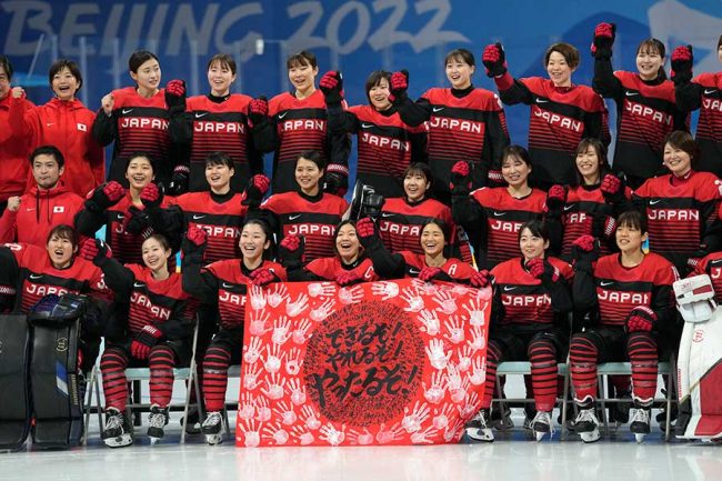 北京オリンピック2022　アイスホッケー　女子 予選リーグ スウェーデン-日本の画像
