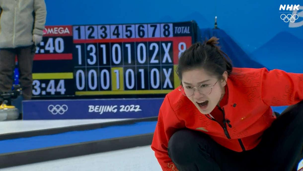 北京オリンピック2022　カーリング　女子 予選リーグ セッション1 スウェーデン-日本女子 予選リーグの画像