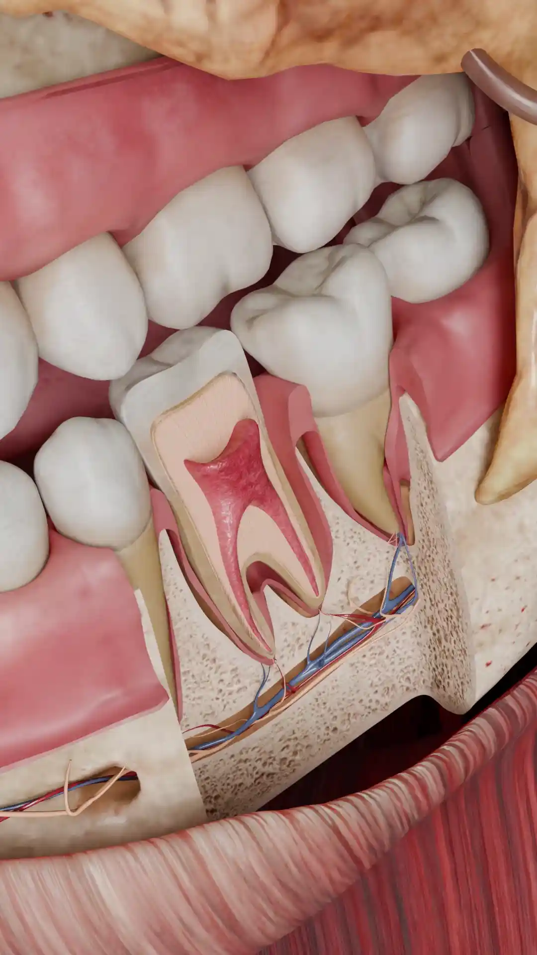Chronic apical abscess animation