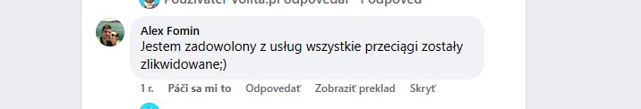 Opinia klienta VOLITA
