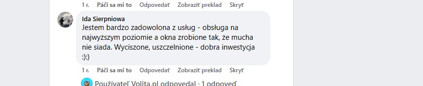 Opinia klienta VOLITA