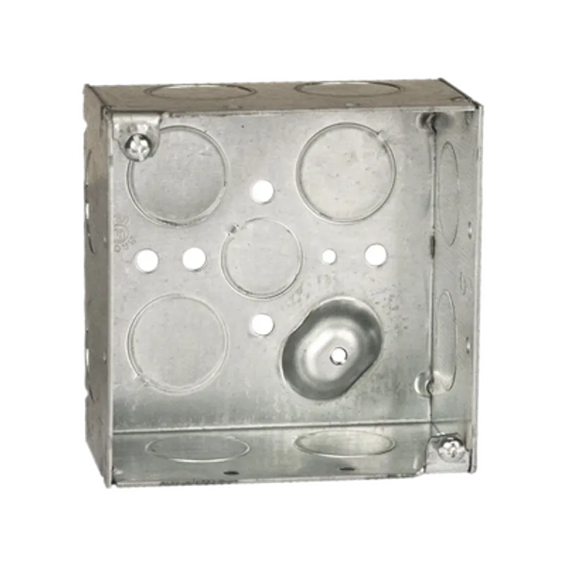 Raco caja cuadrada galvanizada 4 x 4
