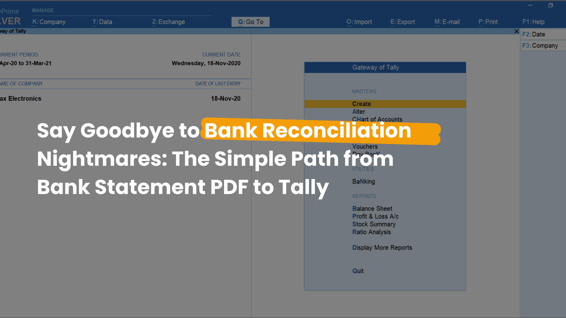 Bank Reconciliation Automation