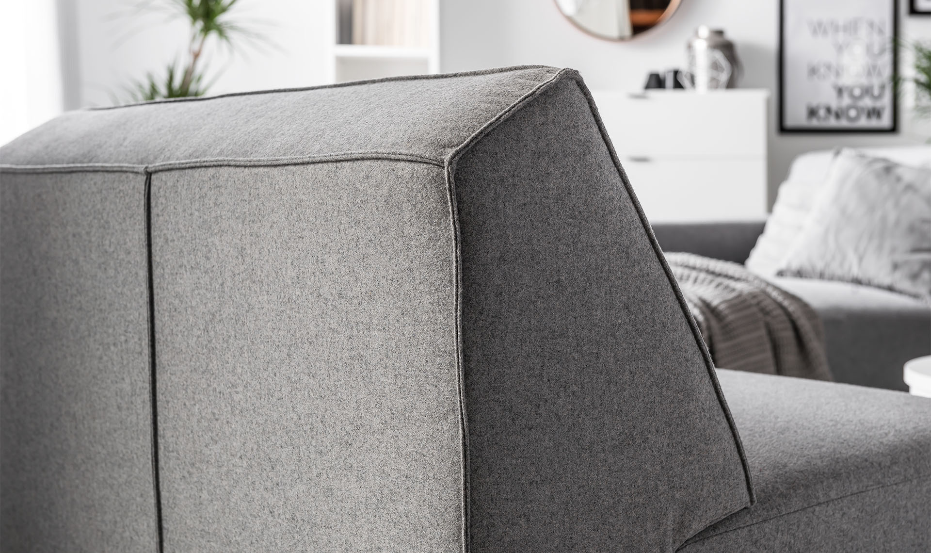 Element- Ecke mit Rückenlehne Modus Anordnung