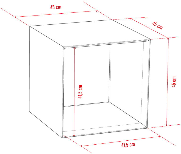 Mesa de centro cubo Ribbon